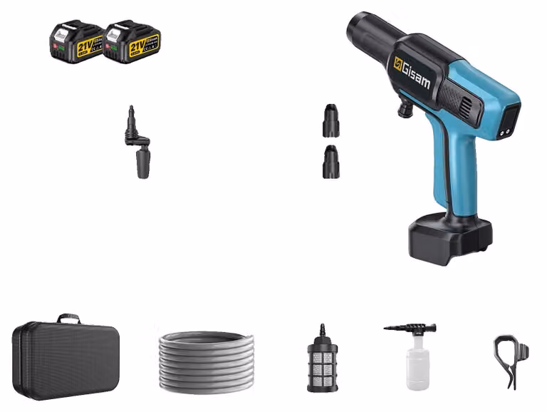 Idropulitrice, ugello multifunzione 5-in-1, pressione di 220 bar, 2 batterie