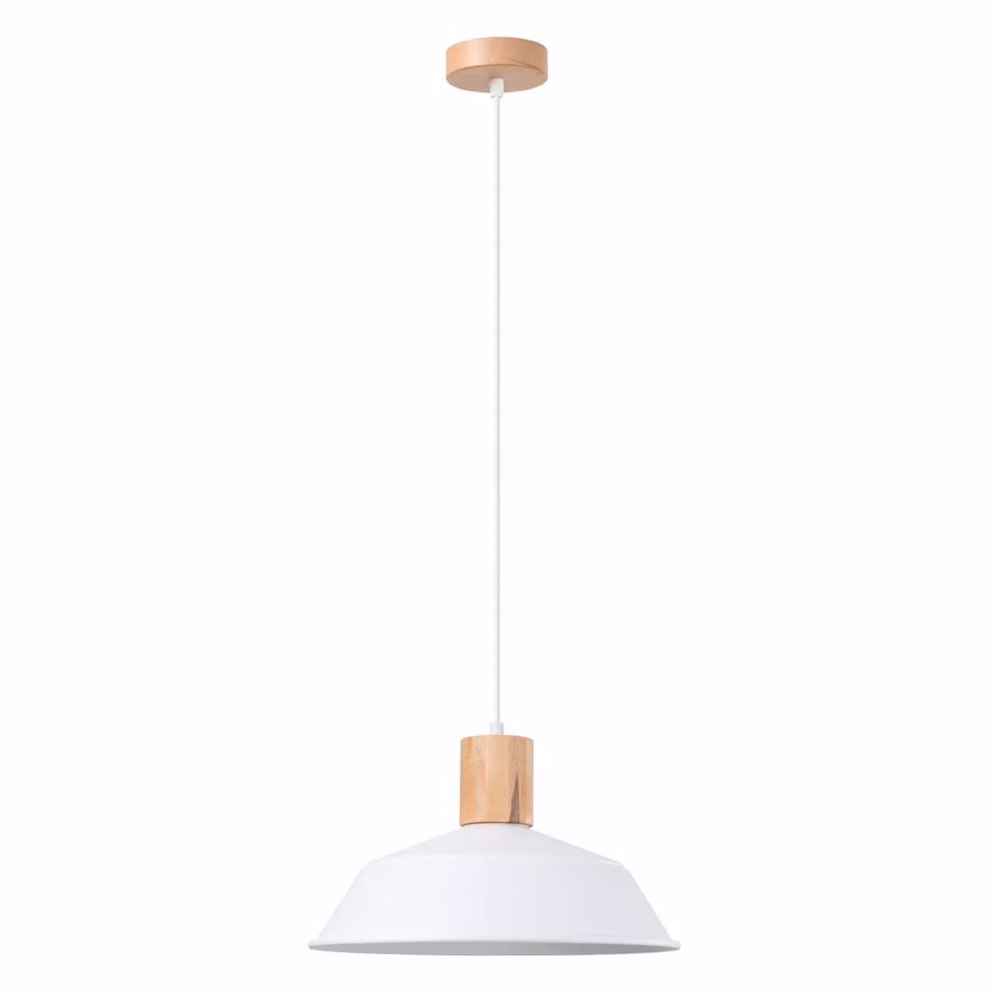 Lampada a sospensione FANO bianco 1xE27 15W acciaio 120x34x34cm Sollux Lighting