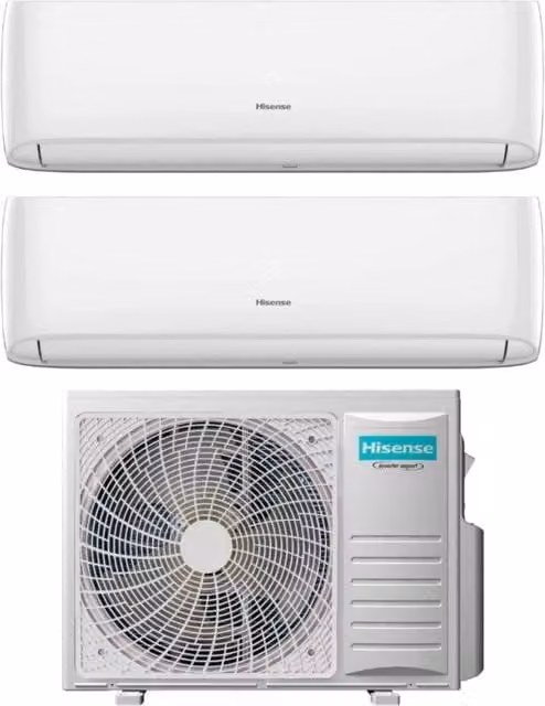 Condizionatore Dual Split Hisense Hi-Comfort 9+18 Bianco con Wi-Fi Integrato e Classe Energetica A++