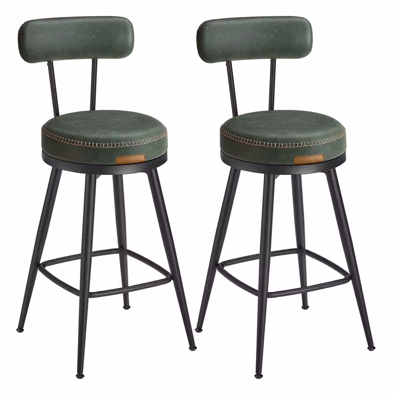 EKHO Collezione - Set da 2 Sgabelli da Cucina 65 cm, verde-scuro / 54 x 54 x 91 cm
