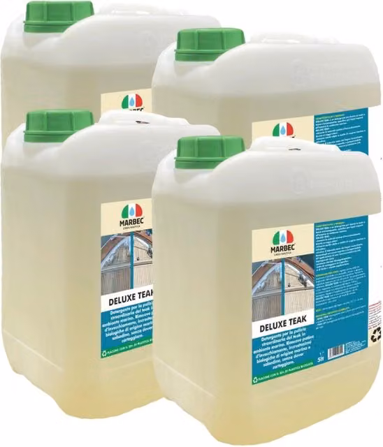 Detergente per ponti in teak Marbec Deluxe White 4 x 5 l – 1