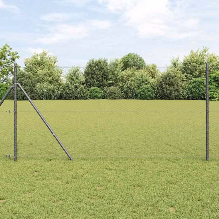 Maison Exclusive - Recinzione in PVC grigio, a maglia esagonale, 1 x 10 metri