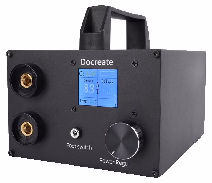 Saldatrice a punti a batteria, corrente di uscita 1400 A, 250 livelli di potenza regolabili, schermo LCD da 1,8 pollici, compatibile con celle 18650 e 26650