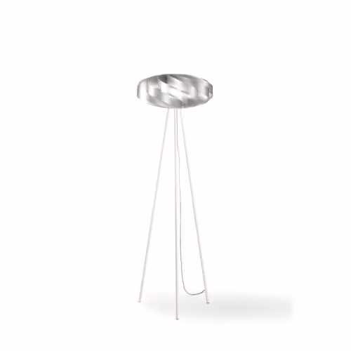 Piantana Moderna Polilux ® Argento E Metallo 1 Luce E27