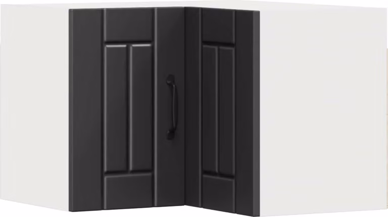 Mobile angolare per parete LUCCA Nero 57 x 57 x 40 cm