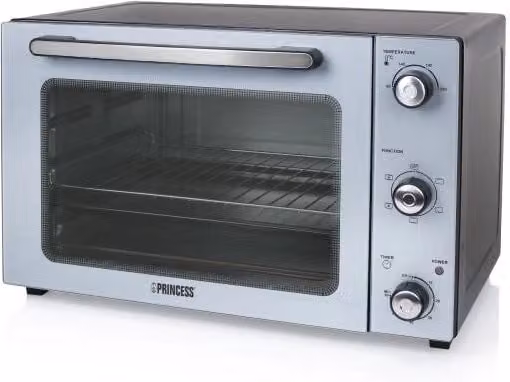 Forno a convezione Princess 01.112754.01.001 con grill, timer e spegnimento automatico, argento e nero, L/P/H: 45,0 x 36,0 x 30,5 cm