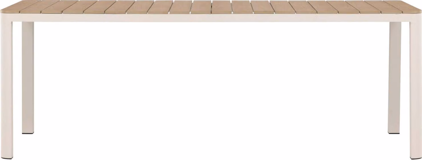 Tavolo da pranzo per esterni FURNLUX Etna Brown And Beige 90cm / Colore principale: Marrone / Dimensioni: 90 x 210 x 74 cm
