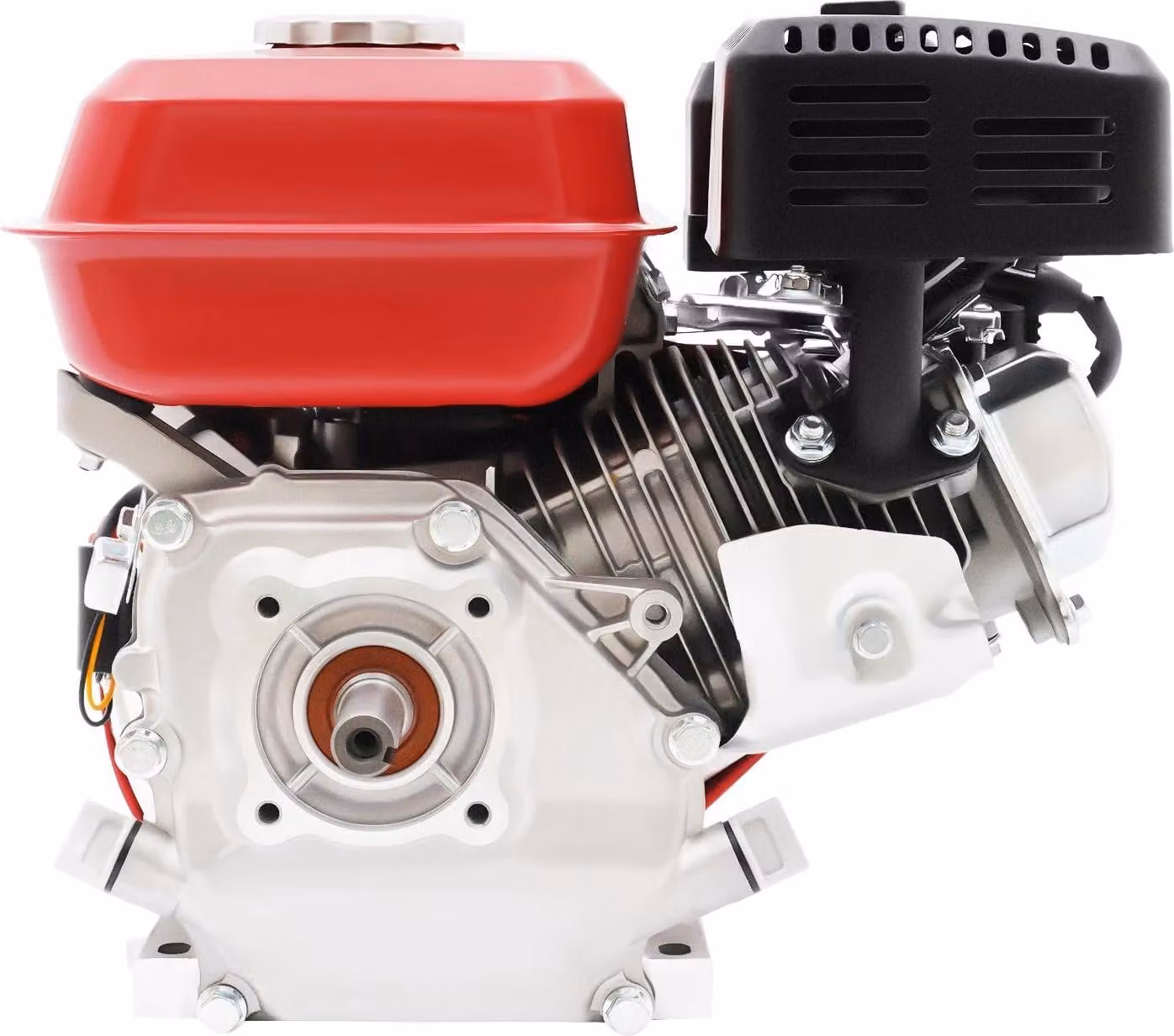 Motore a benzina - Monocilindrico a 4 tempi, 7,5 CV, 212 cm³, 4000 W, 3600 giri/min, raffreddato ad aria con ventola, avviamento a strappo, adatto per pompe idrauliche