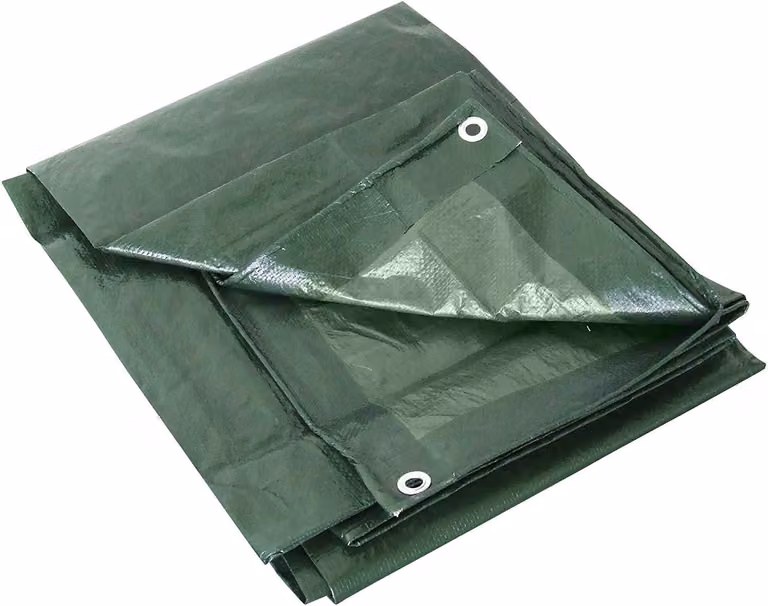 Omgoods - Telo impermeabile con occhielli, 180 g/m², 3 x 4 metri, verde