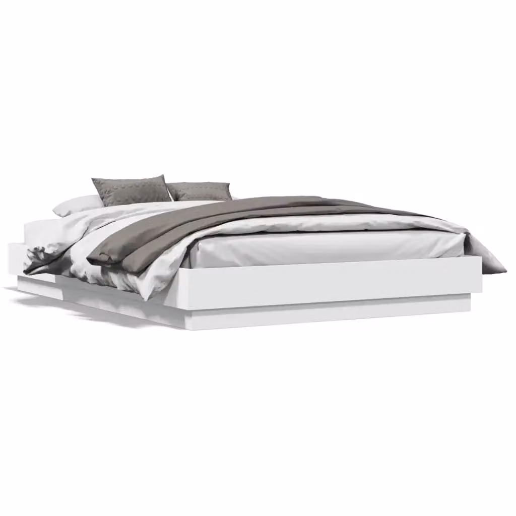 Giroletto vidaXL in legno multistrato bianco L: 138 cm, P: 193 cm, H: 30 cm – 2