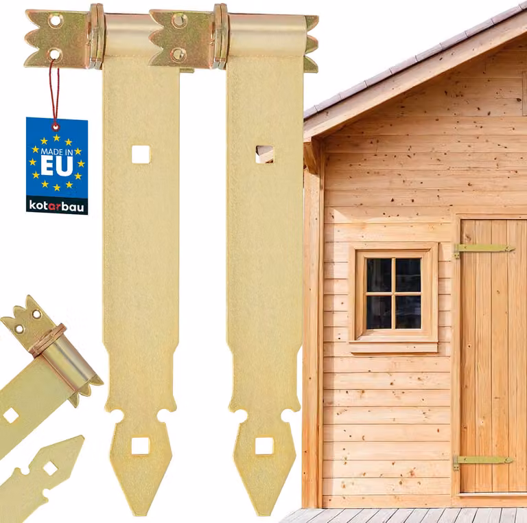KOTARBAU® Cerniera per tapparella 300 mm 2 pz. con morsetto Cerniera per porta Cerniera per porta Cerniera per porta Cerniera Ferramenta per edilizia Ferramenta per porta Ferramenta per porta Accessori per porta Acciaio inox Zincato Giallo