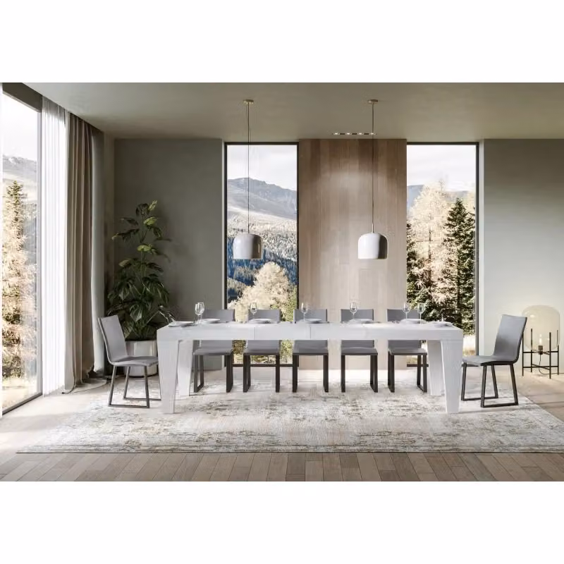 Tavolo allungabile Spimbo Premium ITAMOBY Bianco Frassino L: 200-460 cm, P: 90 cm – 2