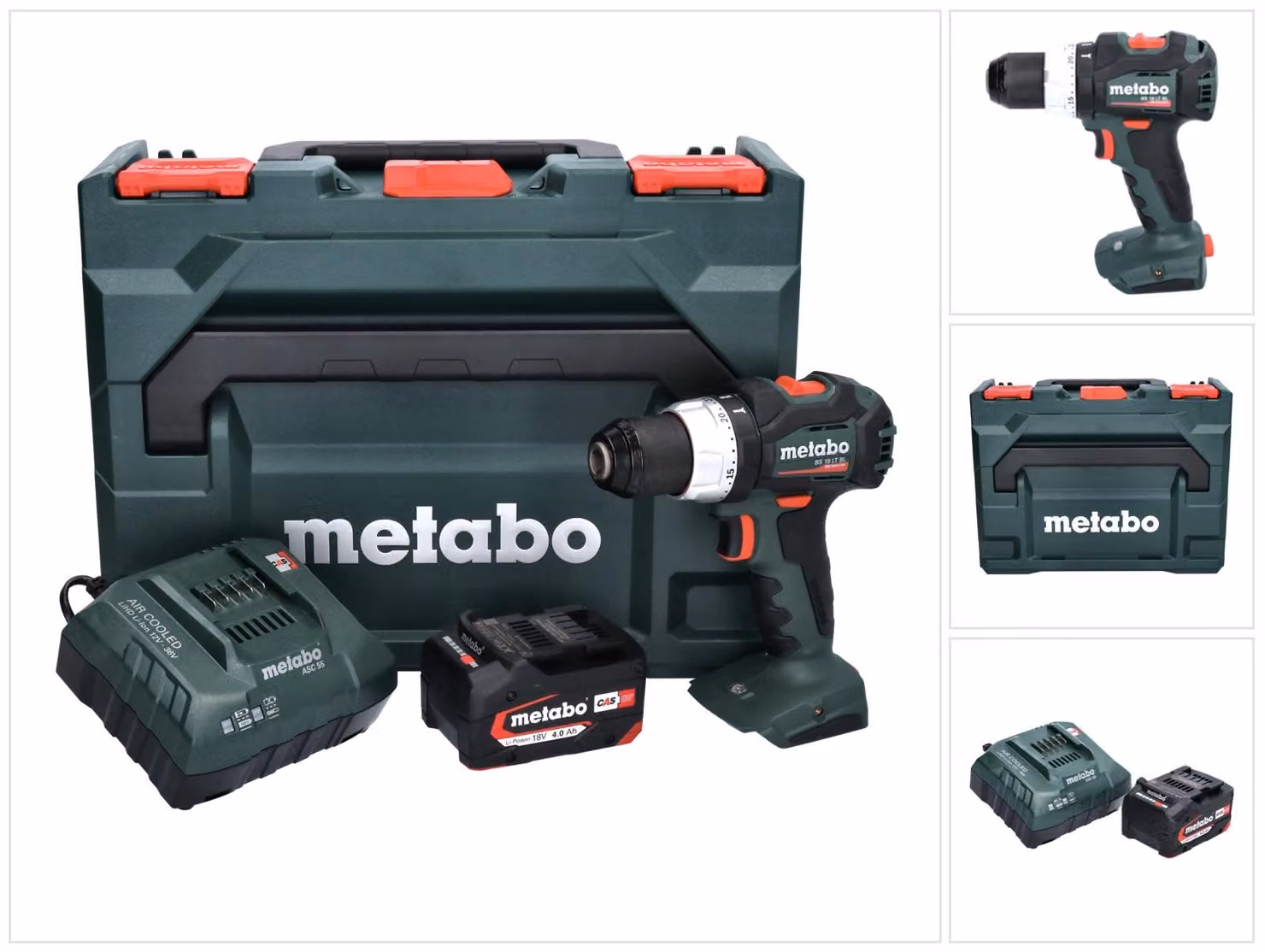 Metabo BS 18 LT BL Trapano avvitatore a batteria 18 V 75 Nm Brushless + 1x batteria 4,0 Ah + caricabatterie + metaBOX