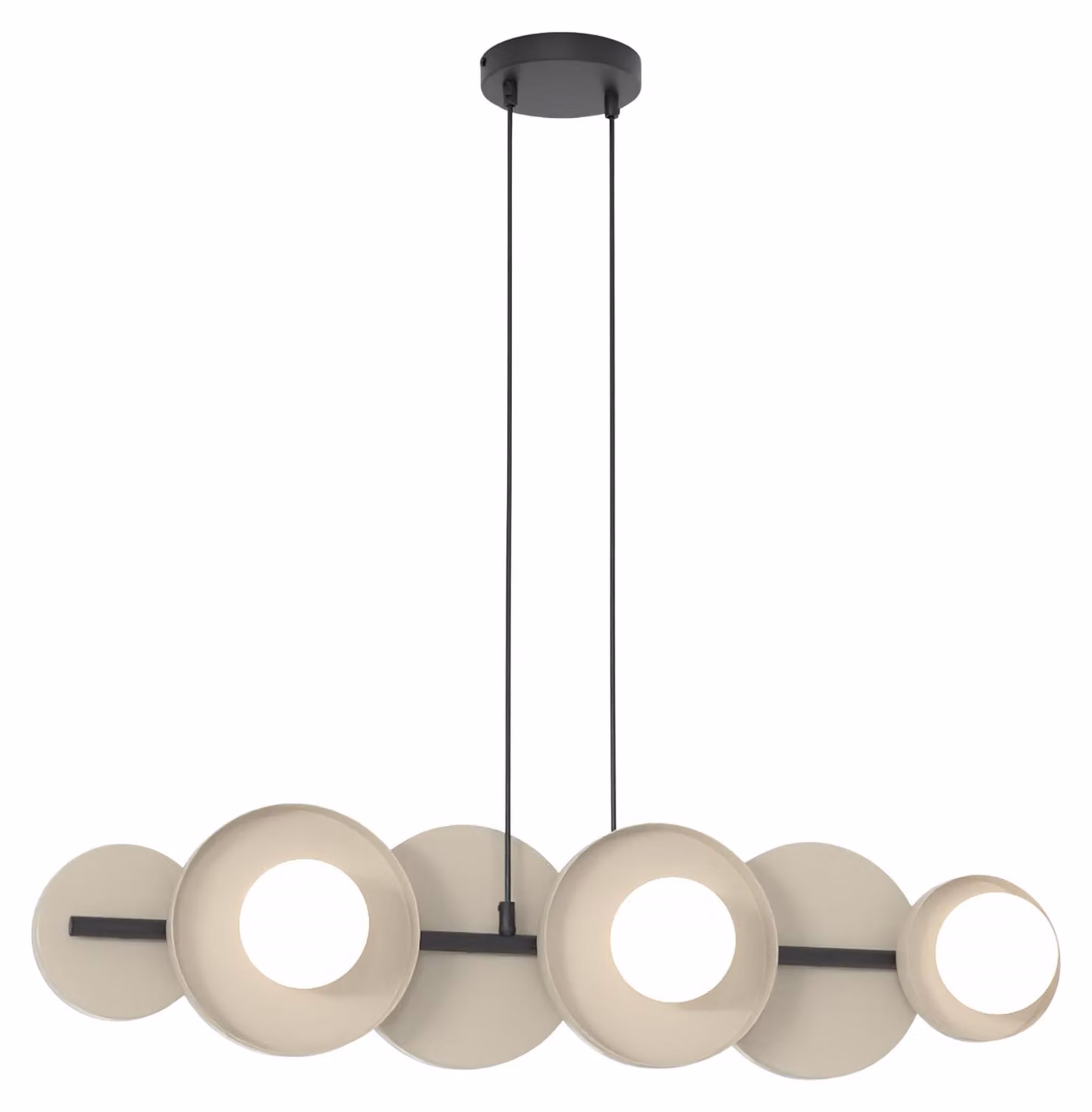 Lampada a sospensione MODEL beige 6xG9x15W in metallo, dimensioni: 120x85x23 cm, IP20, Emibig