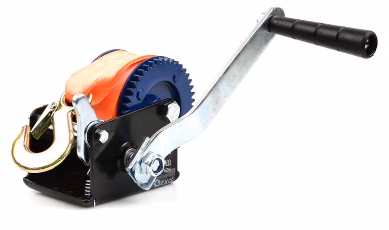 Verricello manuale, portata massima 363 kg, 5 m, ideale per traino auto, paranco, argano
