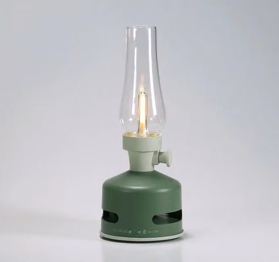 Lampada Esterna con Paralume LED e Altoparlante Bluetooth per Giardino - Verde