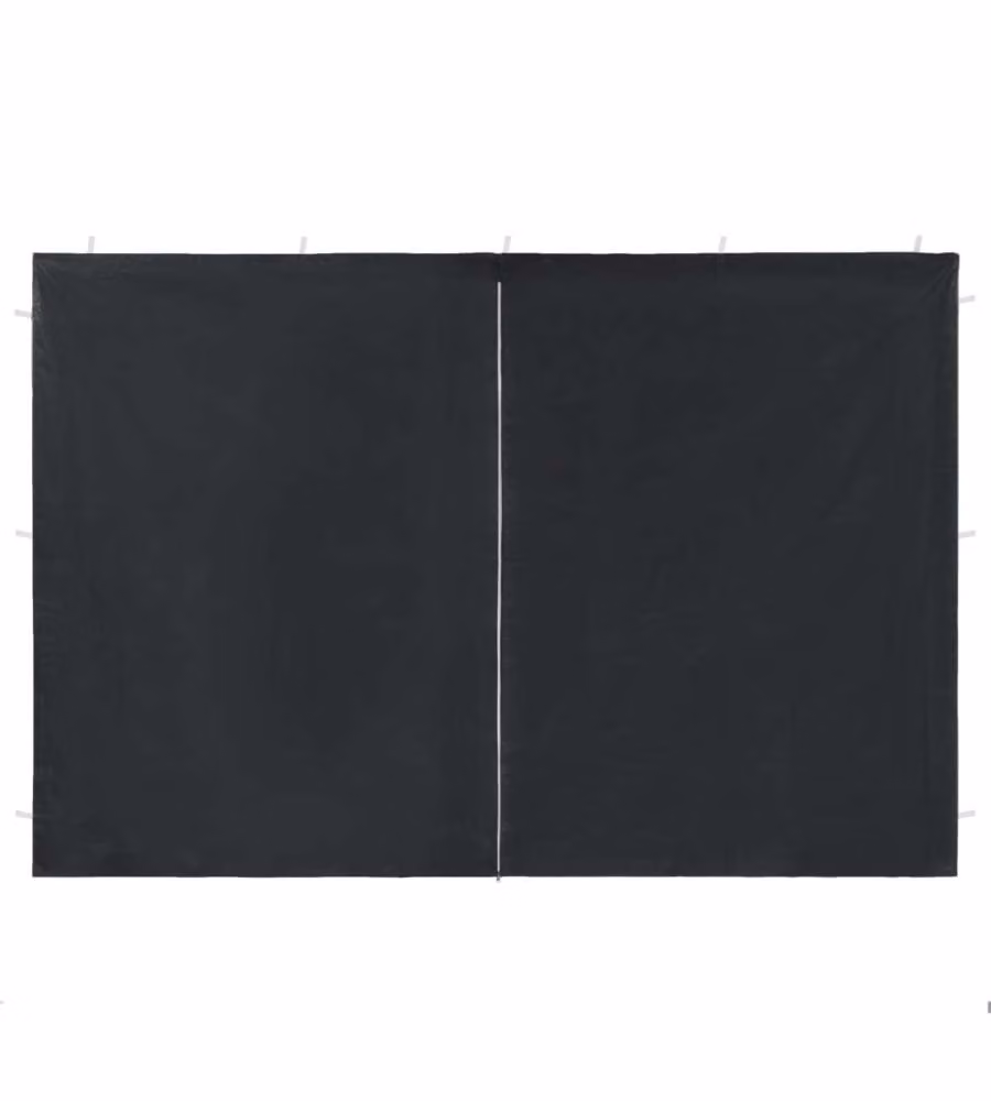 Set di 2 pareti per tendostruttura vidaXL in PE antracite con cerniera L: 300 cm, H: 195 cm – 2