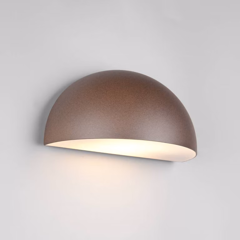 Trio Lighting Applique da esterni Maas, dimmerabile, Marrone / Ruggine, Alluminio, Scandinavo, Applique da esterni