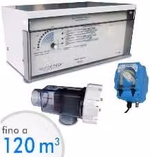 Sistema di elettrolisi del sale Autochlor RP-PH di Piscine Italia per il trattamento dell'acqua fino a 120 mc