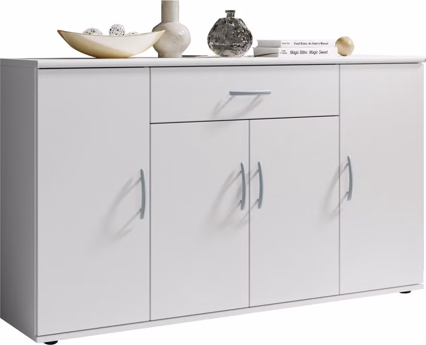 Cassettiera / credenza LILLY 13 in bianco larga 117 cm