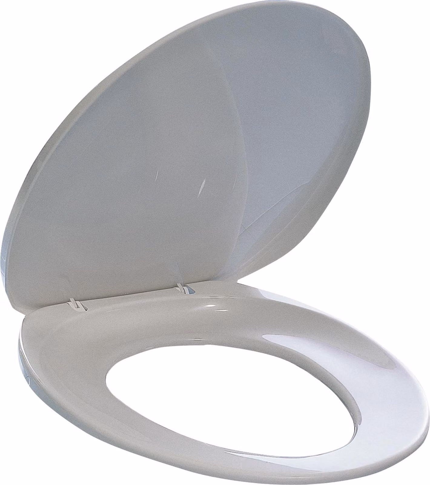 Sedile per wc durevole, in plastica, bianco