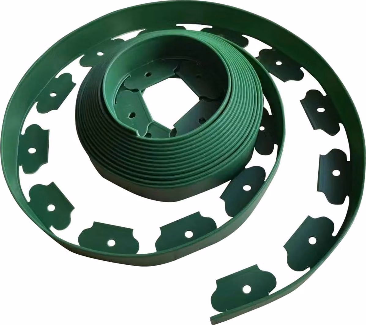 Bordo per prato, design flessibile, struttura resistente in PE, verde