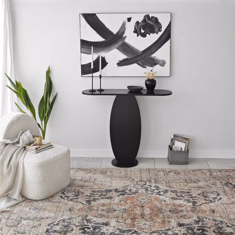 Skye Decor, Ellittica - Antracite, Comò, 100% PANNELLI DI PARTICELLE RIVESTITI IN MELAMMINA, Antracite, 100 x 30 x 81 cm