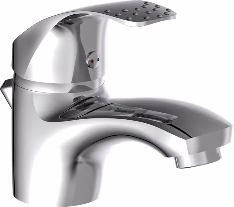 eisl ROMA miscelatore per lavabo con tirante, rubinetto per bagno con scarico a scomparsa miscelatore per lavabo cromo