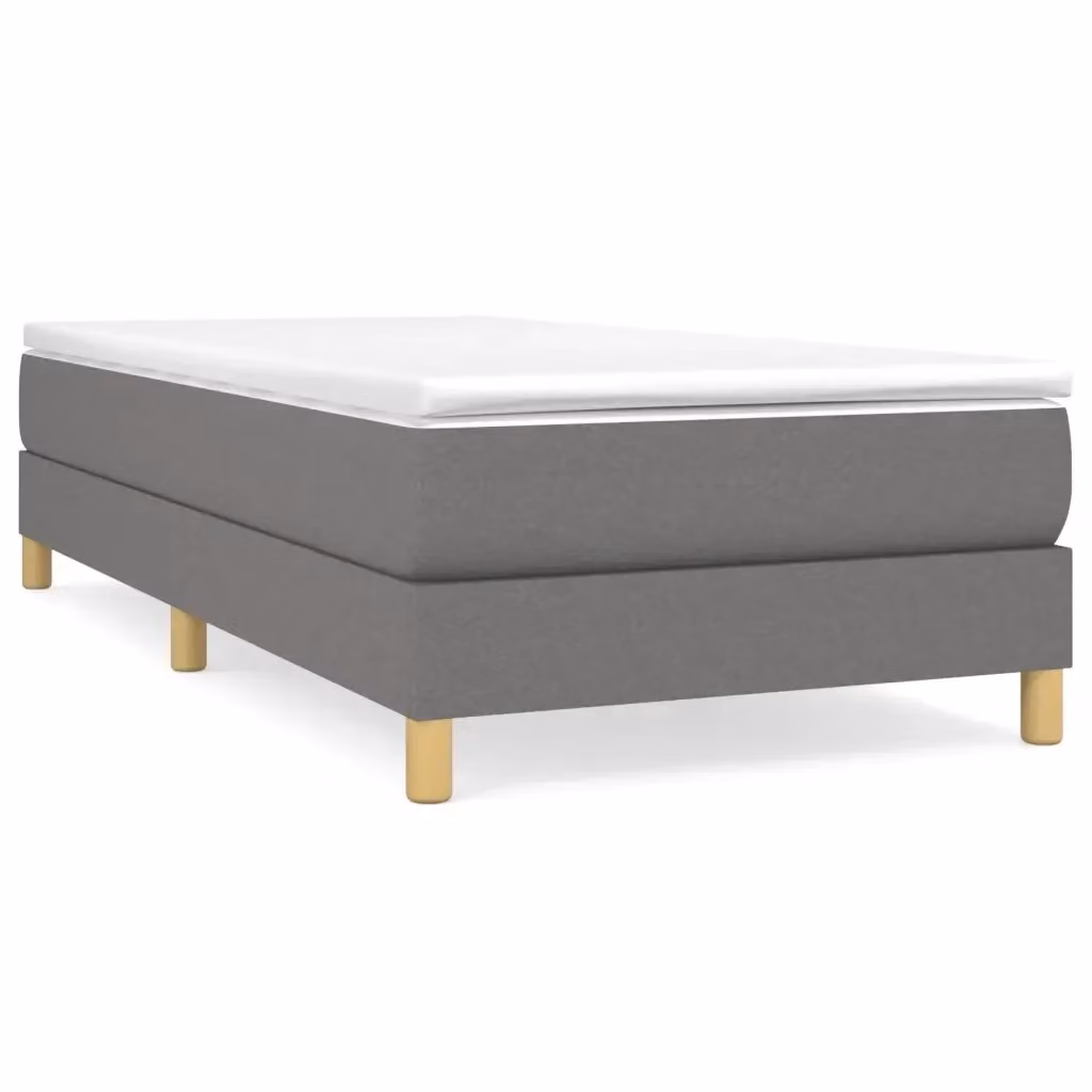Letto Ibrido con Giroletto a Molle e Materasso vidaXL, Grigio e Bianco, L/P/H: 90 x 190 x 25 cm – 2