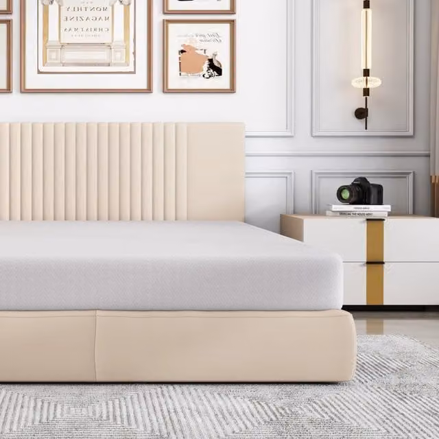 Materasso Ergonomico MINIMAL in Comfort Foam Bianco con Rivestimento Rimovibile e Certificazione Oeko-Tex L: 200 cm, P: 140 cm, H: 16 cm
