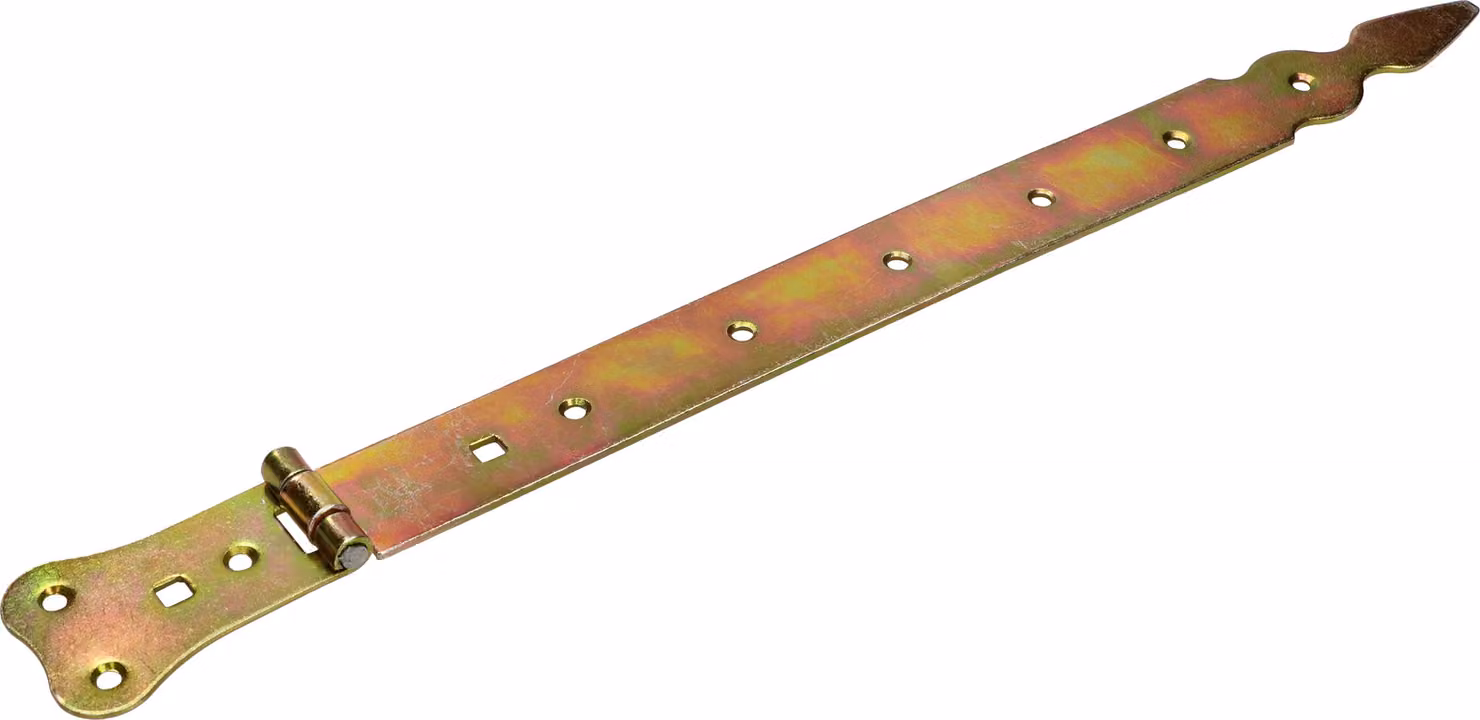 KOTARBAU® Cerniera per persiana 400 mm Cerniera per cancello Cerniera per porta Cerniera a croce Cerniera per porta Cerniera zincata oro Acciaio inox Cerniera per cancello da giardino Ferramenta per edilizia Robusta