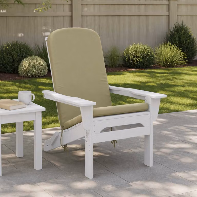 Cuscino per Lounger Sole vidaXL GEMERT Verde chiaro in 100% Poliestere con Rivestimento Lavabile e Resistente ai Raggi UV