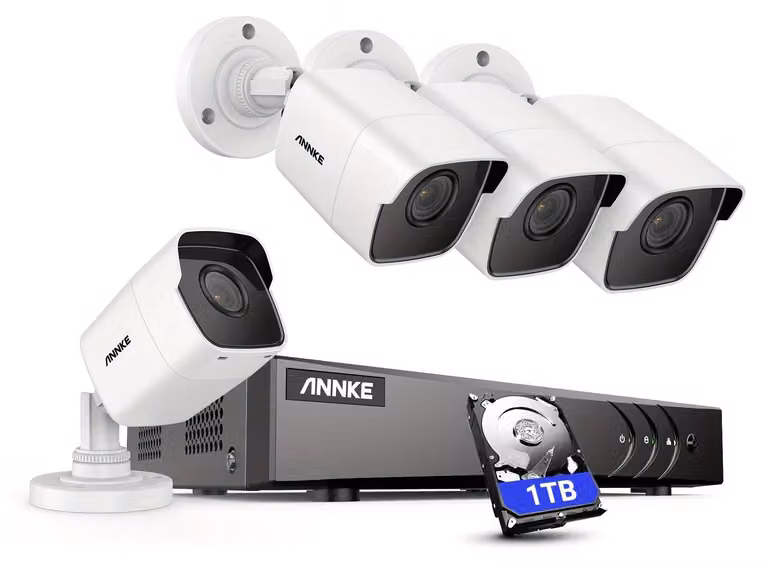Kit di telecamere di sicurezza - Sistema di videosorveglianza - Telecamera di sicurezza - Sistema di videosorveglianza a circuito chiuso (CCTV) - Sistema di sorveglianza