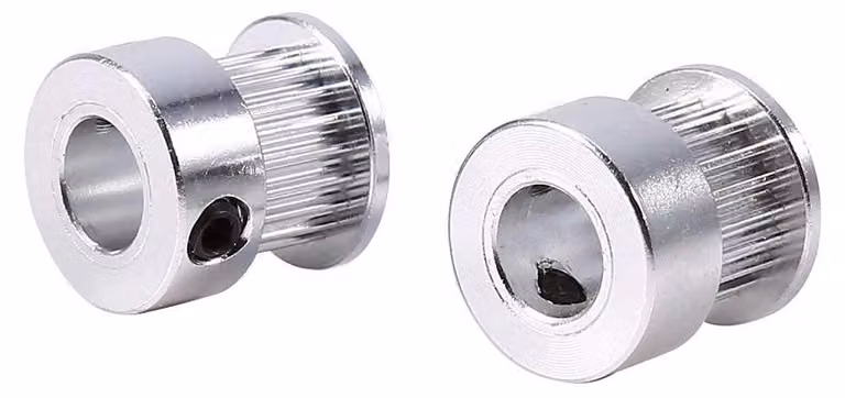 2 dischi di distribuzione, 20 denti, foro di 8 mm, in alluminio