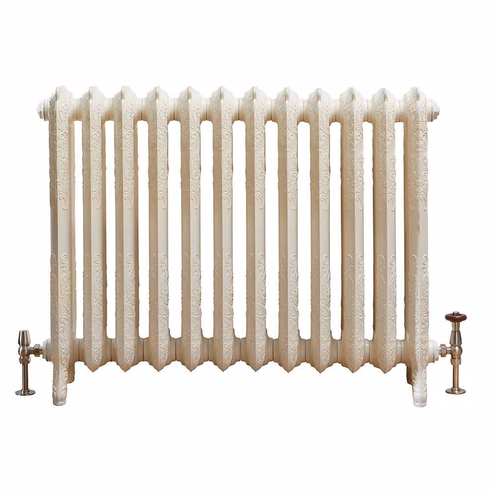 Radiatore Tradizionale in Ghisa Effetto Bianco Antico 768x983x250mm - Charlotte
