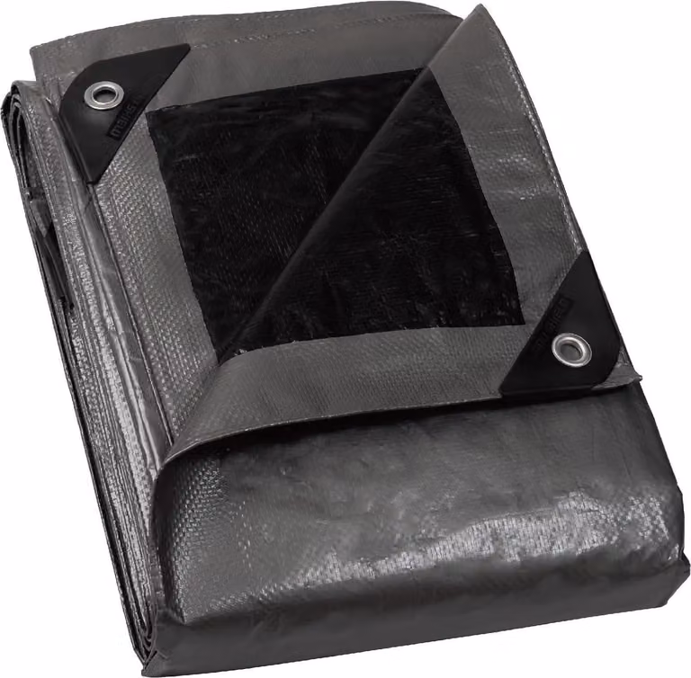 Telone GUARD SHIELD 3m x 6m Impermeabile grigio/nero 120g/m² Stabilizzato ai raggi UV