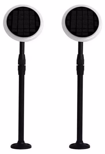 V-TAC VT-943 Lampada LED da giardino 3W 4000K 360° orientabile fissaggio a terra 2IN1 autoalimentato con pannello solare 42~80cm regolabile IP65 box 2pcs/pack - sku 6667