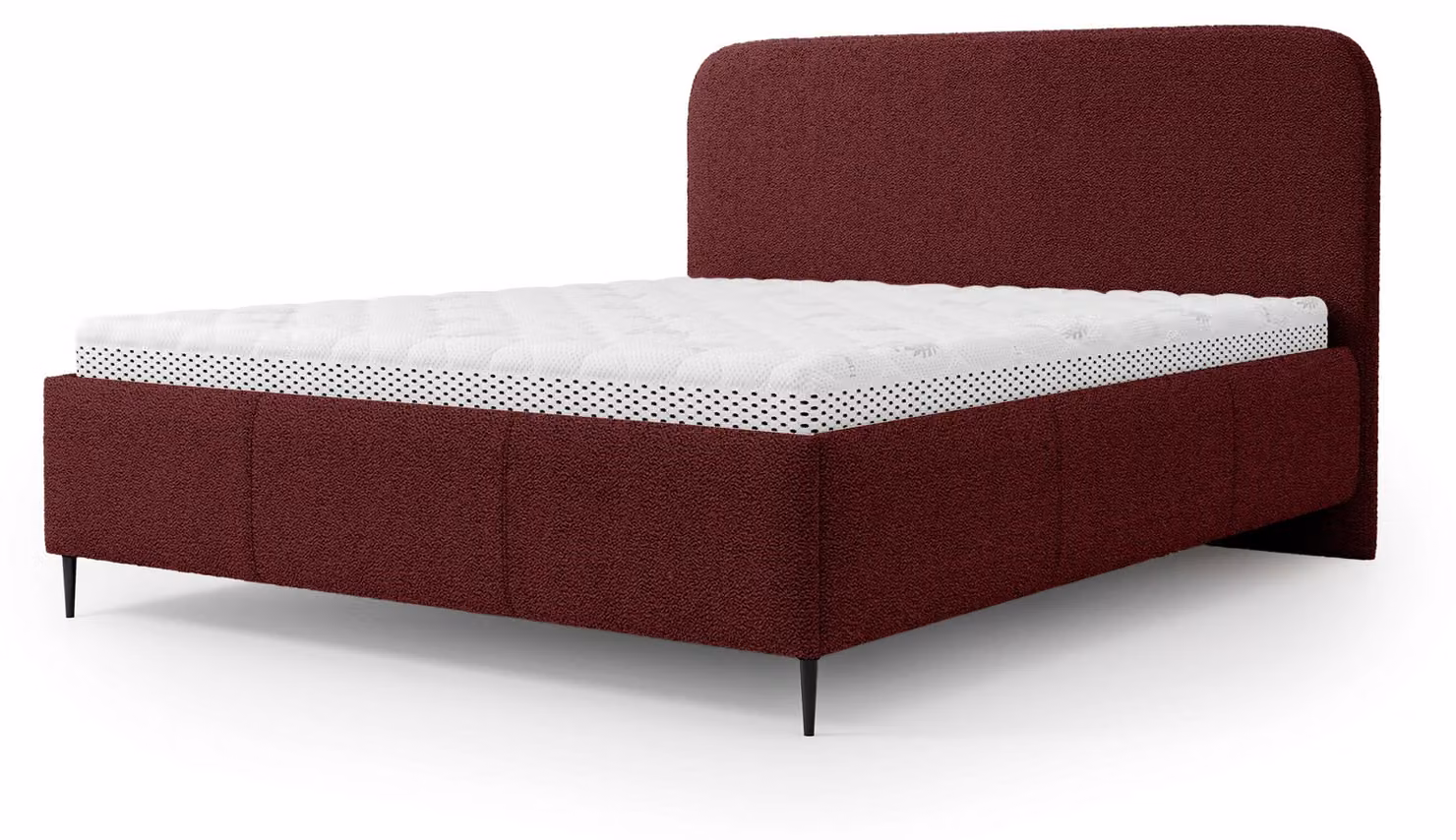 Letto imbottito con contenitore Edi Rubin, dimensione 160 x 200 cm