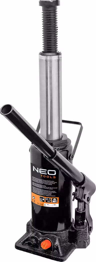 Cric per auto NEO TOOLS, sollevamento a colonna, portata 15 t, 230-460 mm, peso 8 kg, in acciaio, per servizi automobilistici e industriali