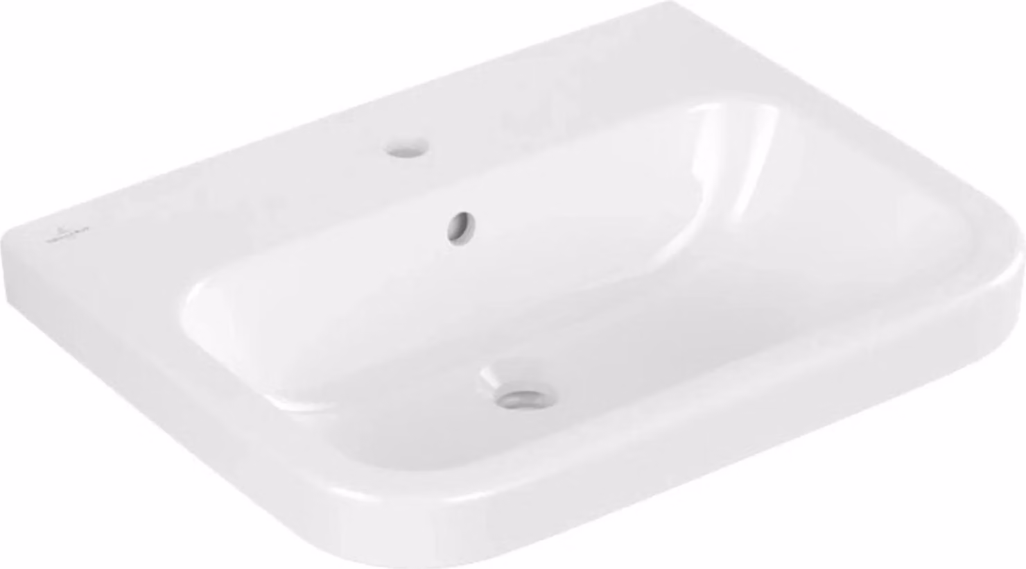 Villeroy & Boch Architectura lavabo, rectangulaire, 1 trou pour robinet, avec trop-plein, 600x470mm, 41886001, 41886001