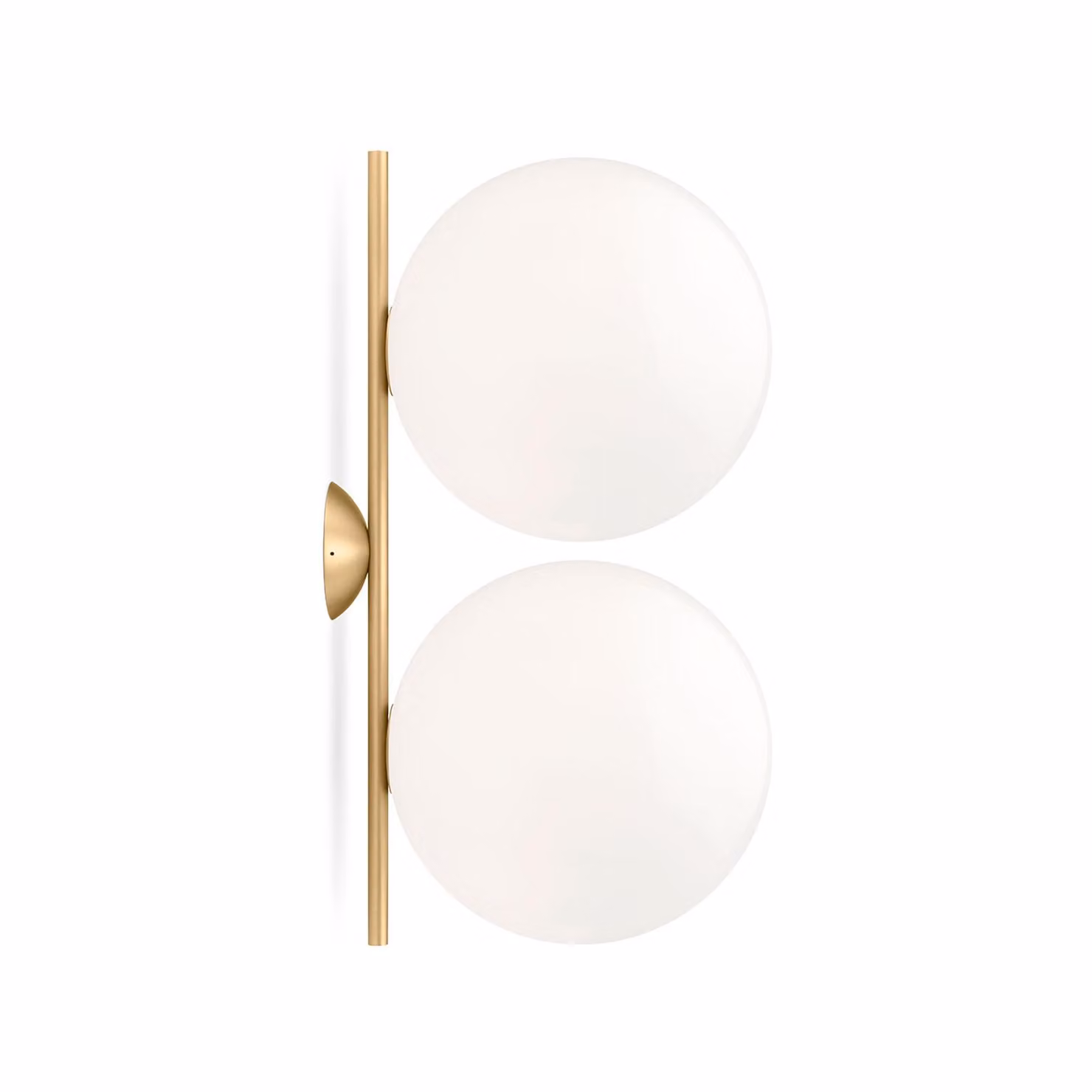 Flos - IC Lights C/W2 Double - Lampada da parete o soffitto - Ottone