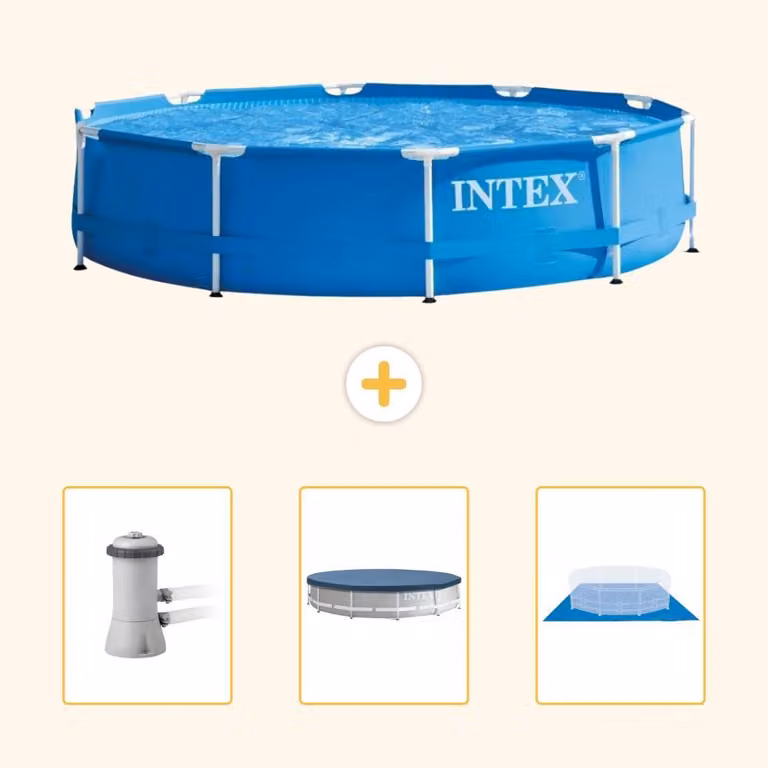 Piscina autoportante rettangolare - 366x76 cm - 4 pezzi - Modello SCB76
