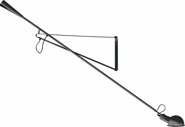 Applique Flos 265 regolabile in metallo nero con tecnologia LED e attacco E27
