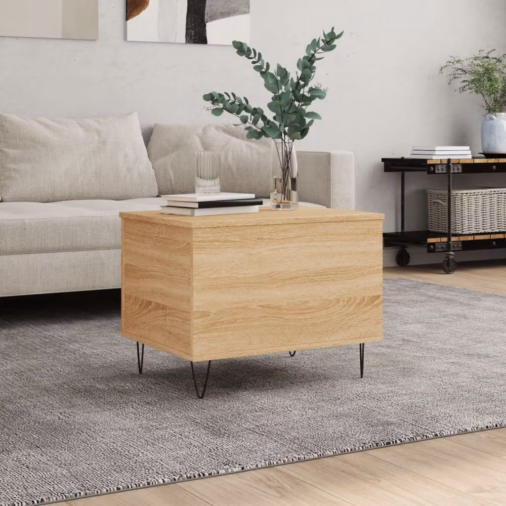 Maison Exclusive - Tavolino Sonoma in rovere 60x44,5x45 cm Materiale ligneo