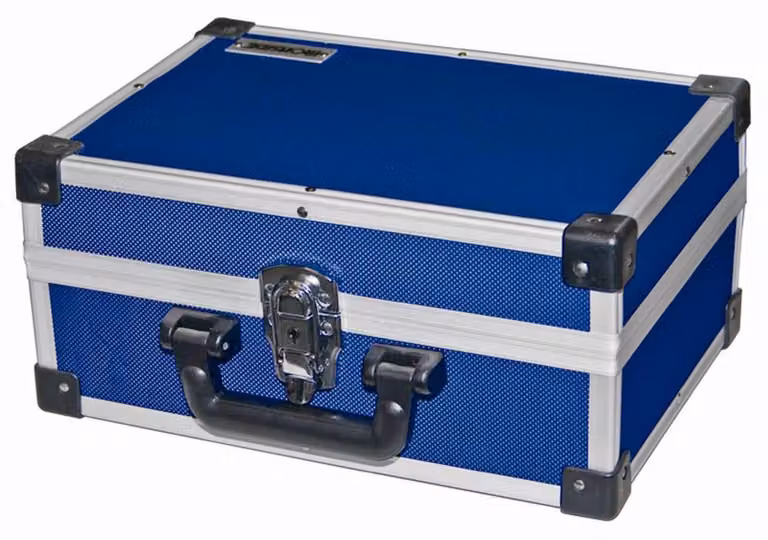 IRONSIDE 191007 Valigia portautensili in alluminio blu 330x230x150 mm