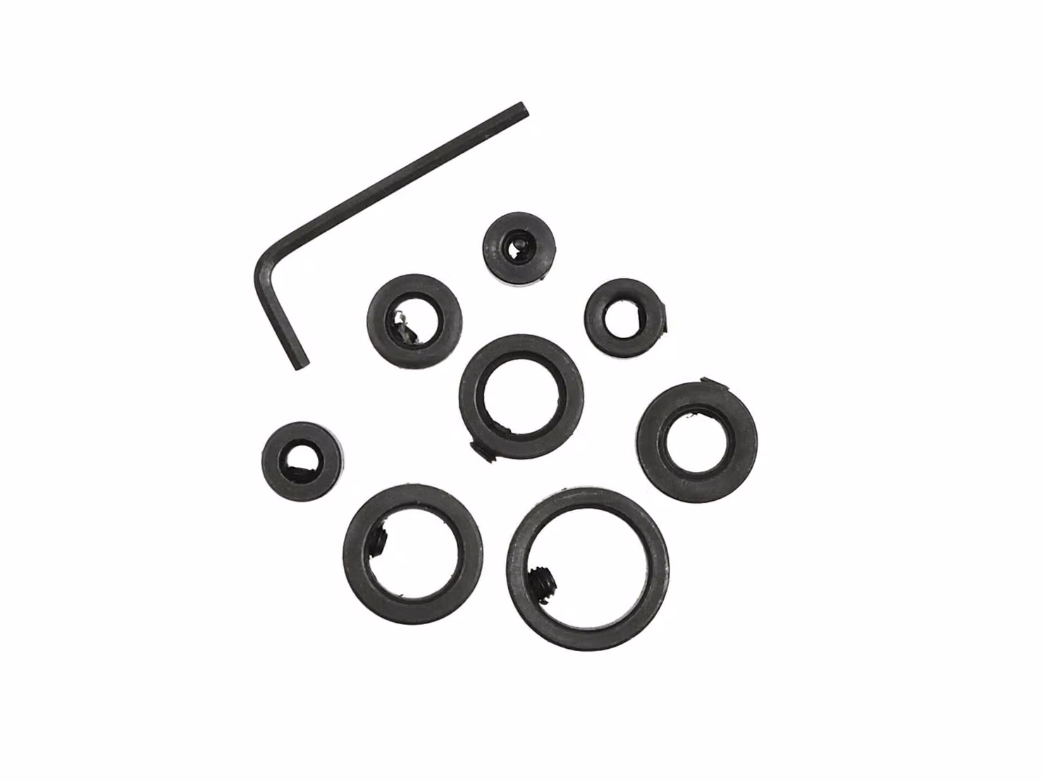 GEKO Set di 8 arresti di profondità per punte da 3-16 mm G64999