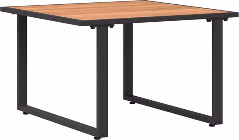 Tavolino da salotto Nero e Marrone 55 x 55 x 35 cm