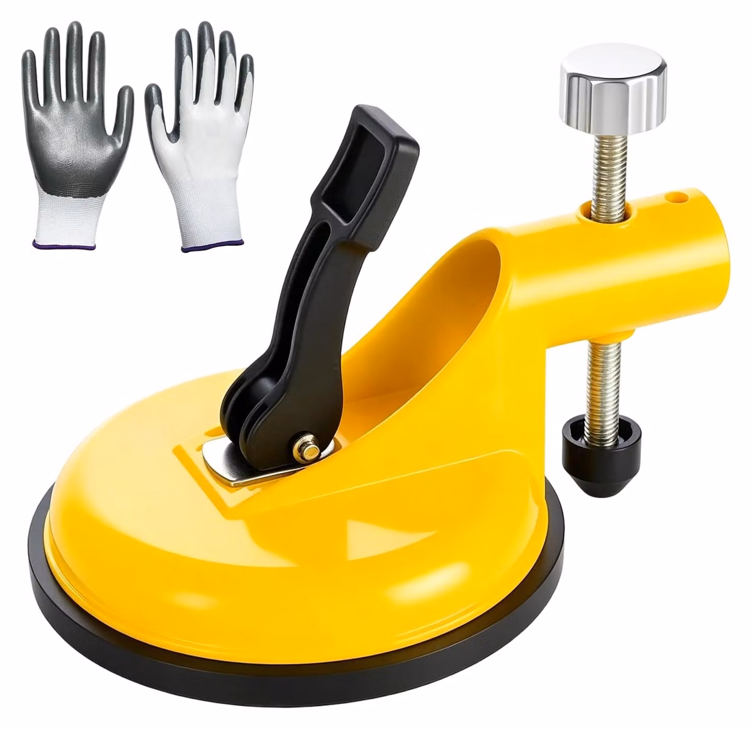 Strumenti per la posa del laminato, set con guanti per pavimenti in vinile e in legno