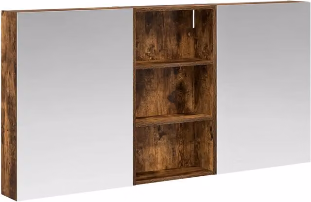 Set di Armadi da Bagno | Armadio da bagno con lo scaffale 3 pz 140 x 14,5 x 70 cm