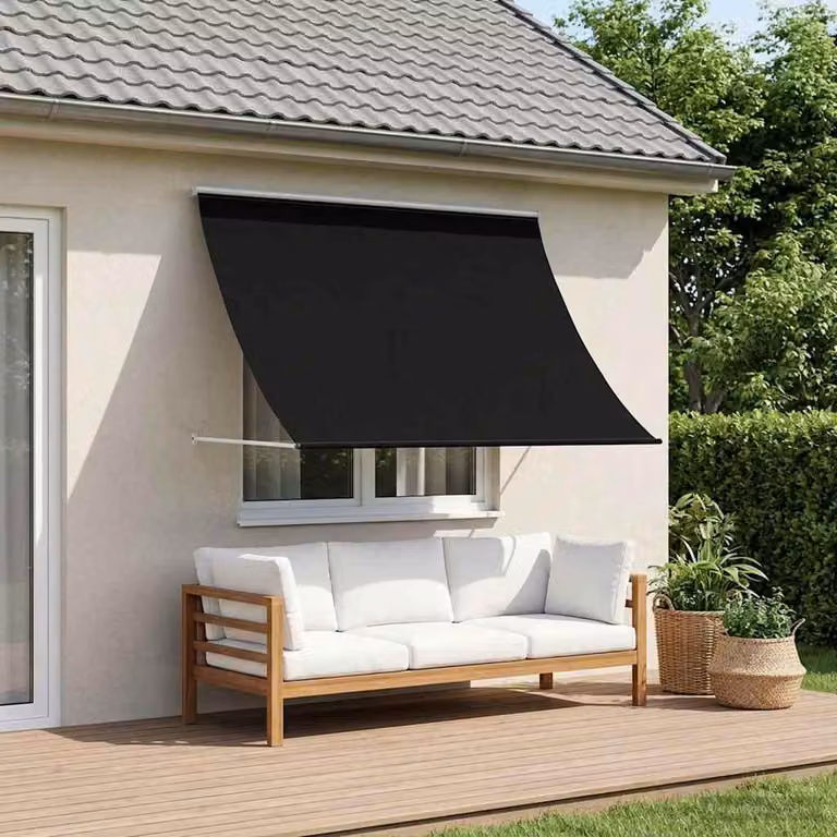 Maison Exclusive - Tenda da sole nera 400 x 150 cm